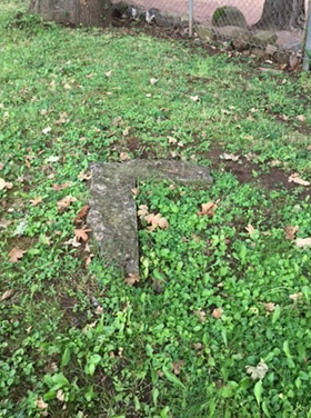 Chinese shrine before excavation